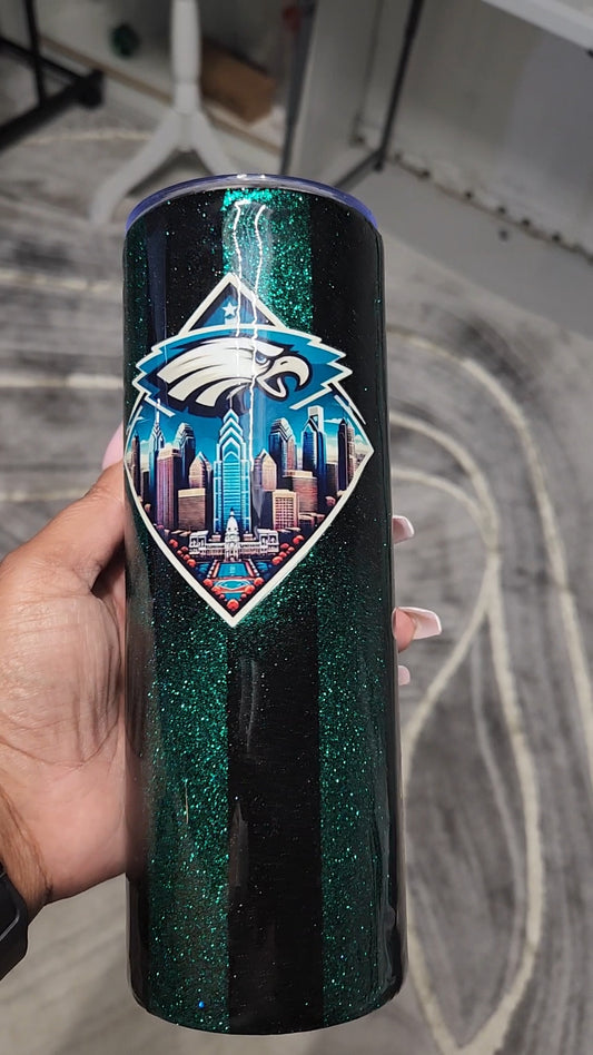 Eagles Glitter Tumbler